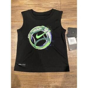 Nike Infant/Toddler Boys Sleeveless Shirt Black sz 18m NWT